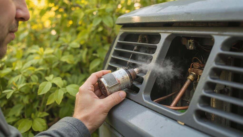 Air conditioner with low refrigerant causing poor cooling in a Duncan home