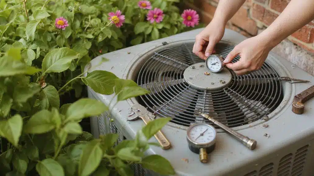 air conditioner refrigerant line inspection.jpg