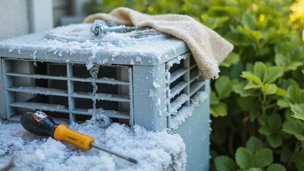 signs of frozen air conditioner ice on coils.jpg