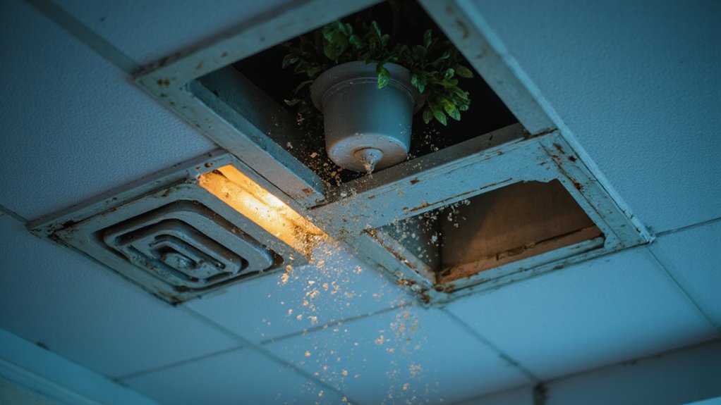 Blocked or leaking AC ducts affecting cool airflow
