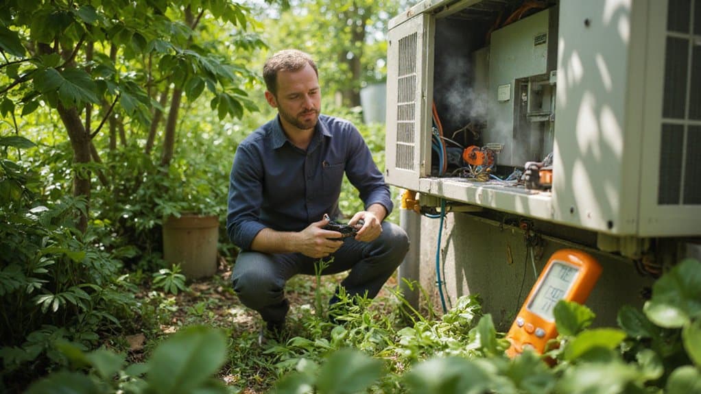 Central AC system showing signs that professional repair may be needed