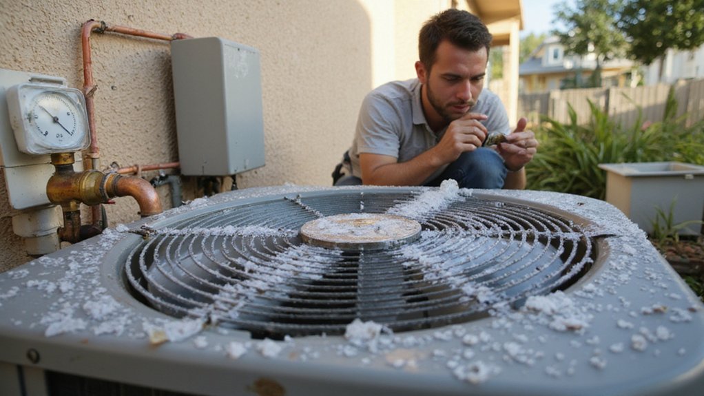 Common causes of low refrigerant in an air conditioner