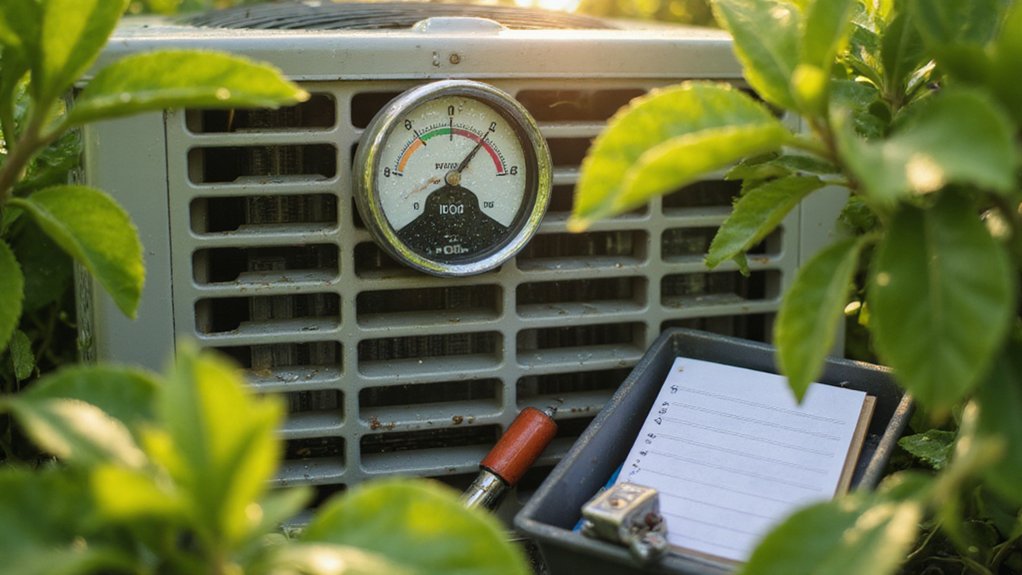 Air conditioner maintenance to help prevent low refrigerant