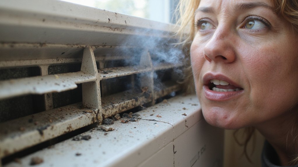 Air conditioner with bad smell caused by common AC problems