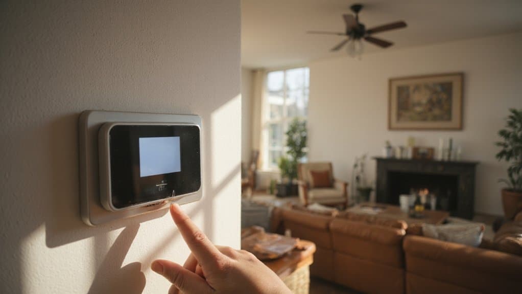Checking thermostat settings when an air conditioner stops working