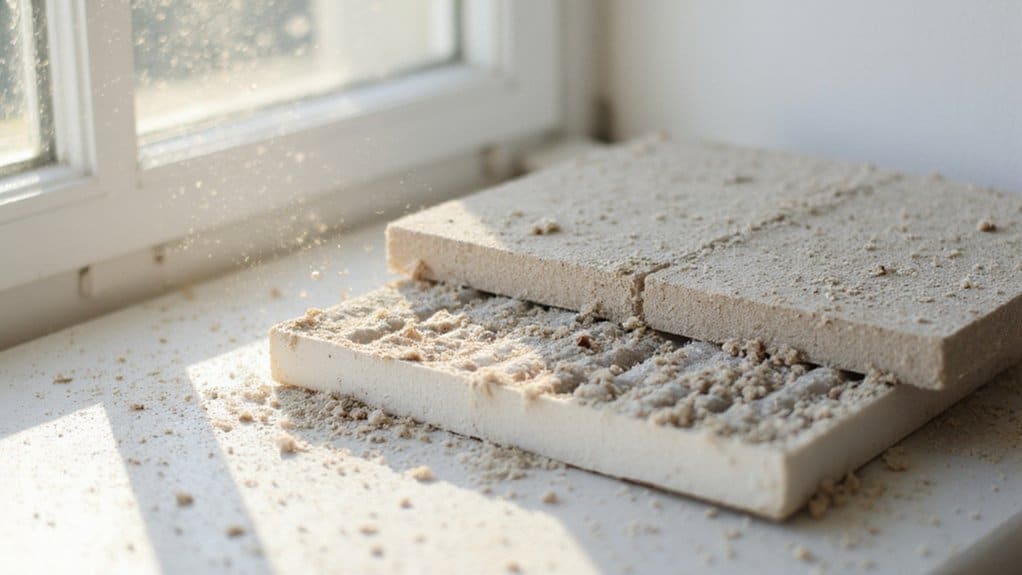 Clean AC filter capturing dust, allergens, and airborne particles