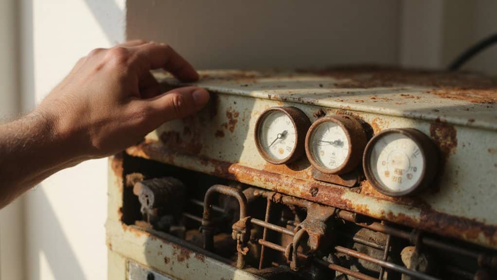 AC compressor showing signs of a possible failure