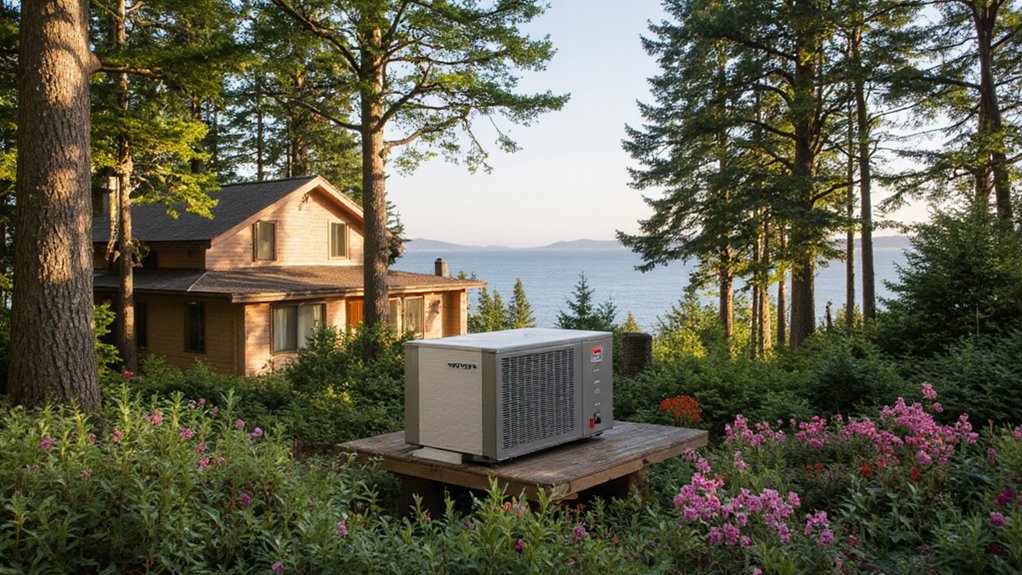 Heat pump installed at a Vancouver Island home