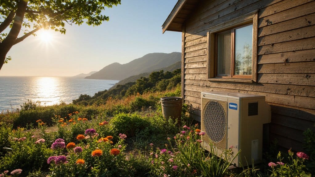 Heat pump installed on a Vancouver Island home for year-round heating and cooling