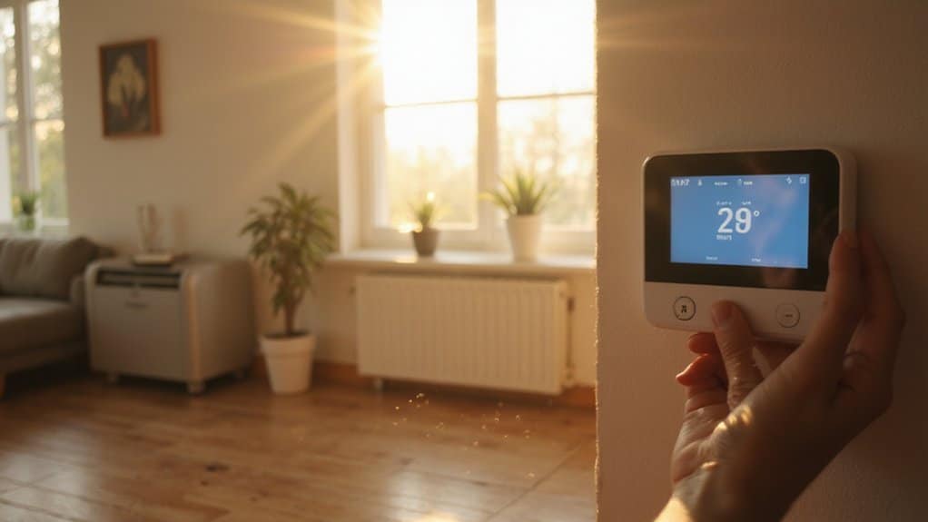Thermostat settings that affect air conditioner cooling